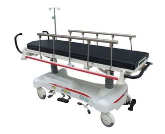 Χάλυβα μαύρο κάρρο φορείων νοσοκομείων λουξ μετακινούμενο με τέσσερις τροχίσκους