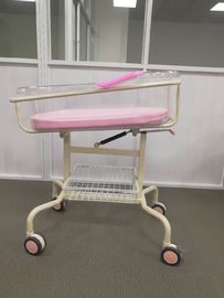Ρόδινο κινητό κρεβάτι μωρών νοσοκομείων κουνιών, νεογέννητη κούνια μωρών νοσοκομείων με τη λεκάνη ABS