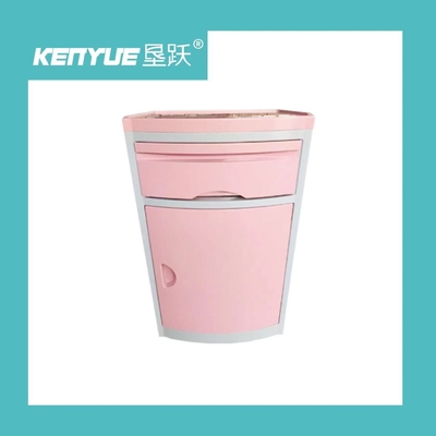 Ρόδινος 143X130mm υπομονετικός πίνακας πλευρών ABS που αφιερώνεται για το νοσοκομειακό κρεβάτι