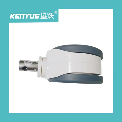 6 ιντσών Κεντρικός τροχός ελέγχου TPR + PP 32 * 50mm με ιατρικά αξεσουάρ τροχός λευκό