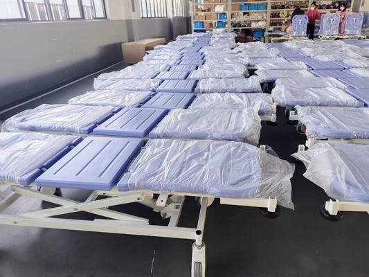 Μπλε υδραυλικό φορείο ασθενοφόρου μεταλλικού τύπου που εισάγεται για ασθενείς