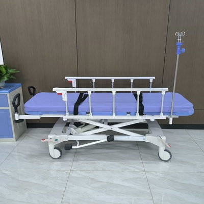 υδραυλικά φορεία Hhospital εξοπλισμός ιατρικός ασθενής τροχόσπιτο αναδιπλούμενο κάγκελο μεταφοράς αναπηρικού καρέκλου b