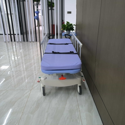υδραυλικά φορεία Hhospital εξοπλισμός ιατρικός ασθενής τροχόσπιτο αναδιπλούμενο κάγκελο μεταφοράς αναπηρικού καρέκλου b