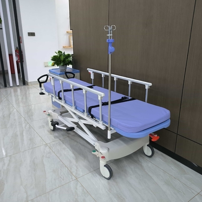 υδραυλικά φορεία Hhospital εξοπλισμός ιατρικός ασθενής τροχόσπιτο αναδιπλούμενο κάγκελο μεταφοράς αναπηρικού καρέκλου b