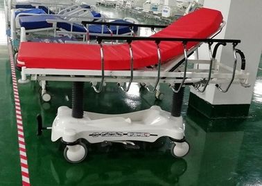 Κρεβάτι έκτακτης ανάγκης νοσοκομείων φορείων πολυτέλειας ABS κόκκινου χρώματος, εύκολο να καθαρίσει