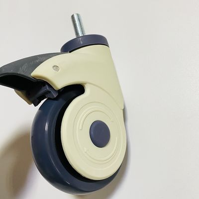 3 ίντσας επίπλων ιατρικοί κάστορες πιάτων μίσχων ροδών ιατρικοί περασμένοι κλωστή τροχίσκος