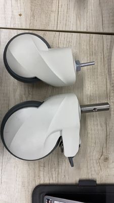 Νέα 5inch ιατρική κρεβατιών τροχίσκων διάμετρος 28 δυτών ελέγχου ροδών κεντρική τροχίσκος με το φρένο