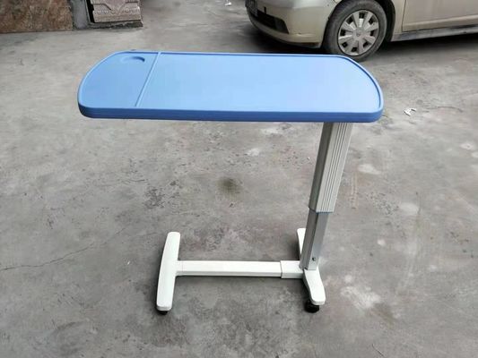 Πίνακας δίσκων νοσοκομειακού κρεβατιού ανοίξεων αερίου διευθετήσιμος πέρα από τον πίνακα κρεβατιών στις ρόδες