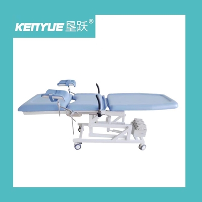 Bule Color Electric 3 Fcuntion Delivery κρεβάτι 90cm μεταλλικό πολυλειτουργικό γυναικολογικό τραπέζι